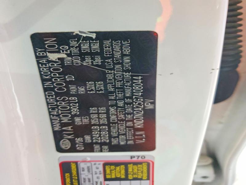 Aukcja sprzedaży 2016 Kia Soul, vin: KNDJN2A25G7408044, numer aukcji: 61560776