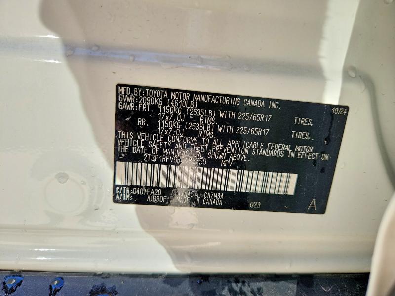 Продаж на аукціоні авто 2024 Toyota Rav4, vin: 2T3P1RFV6RC482759, номер лоту: 60947876