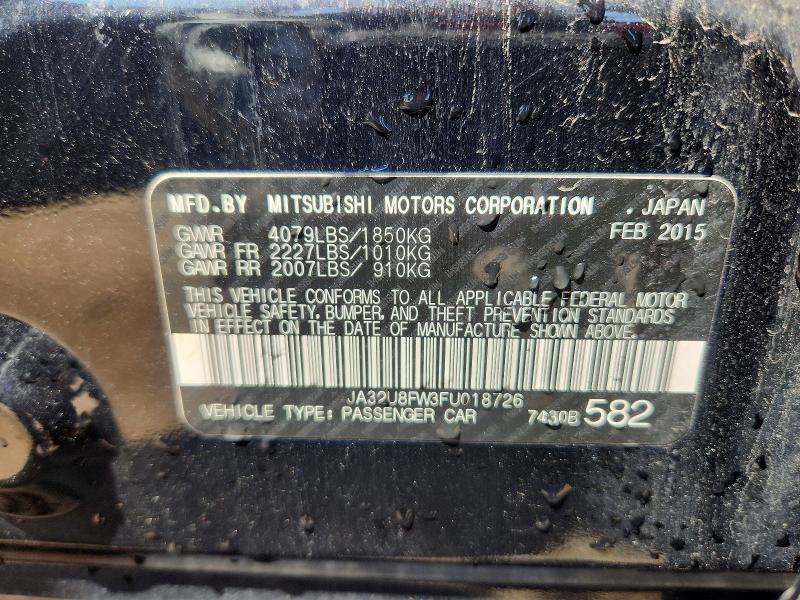 Продажа на аукционе авто 2015 Mitsubishi Lancer, vin: JA32U8FW3FU018726, номер лота: 63039516