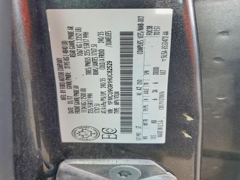 2017 Ford Escape მანქანა იყიდება აუქციონზე, vin: 1FMCU9G91HUC82529, აუქციონის ნომერი: 61152236