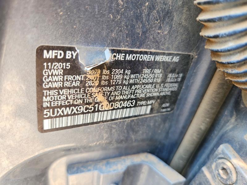 2016 Bmw X3 მანქანა იყიდება აუქციონზე, vin: 5UXWX9C51G0D80463, აუქციონის ნომერი: 59958406