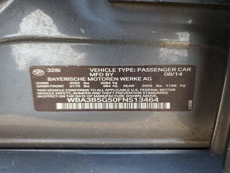 Продажа на аукционе авто 2015 Bmw 328, vin: WBA3B5G50FNS13464, номер лота: 61739256