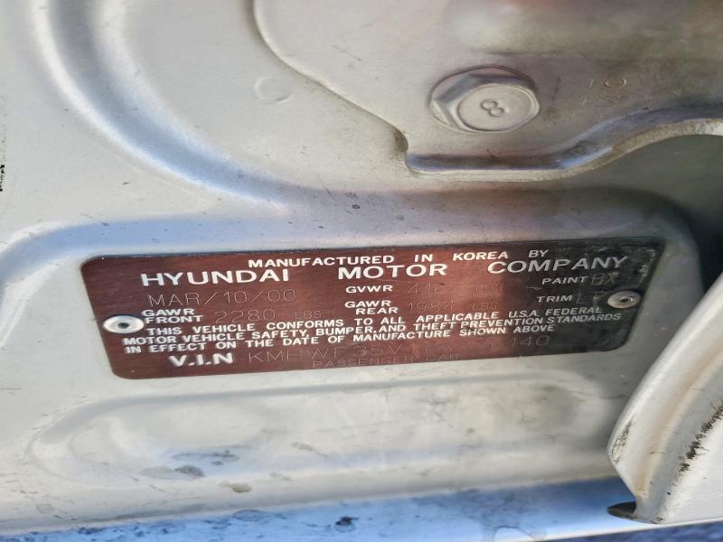 Продажа на аукционе авто 2000 Hyundai Sonata, vin: KMHWF35V1YA276140, номер лота: 62340706
