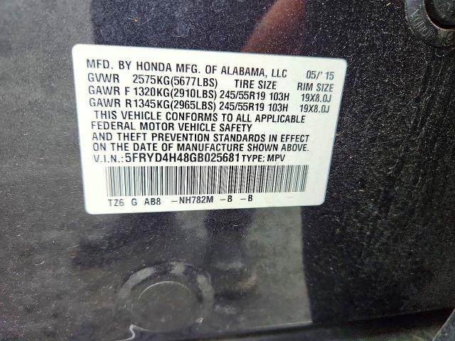 60295046 :رقم المزاد ، 5FRYD4H48GB025681 vin ، 2016 Acura Mdx مزاد بيع