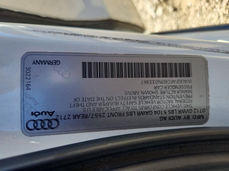 Продажа на аукционе авто 2013 Audi A6, vin: WAUGFAFC6DN033367, номер лота: 55440556