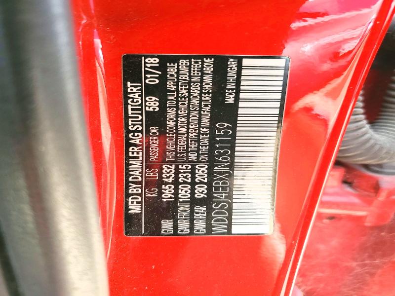 Aukcja sprzedaży 2018 Mercedes-benz Cla, vin: WDDSJ4EBXJN631159, numer aukcji: 59912386