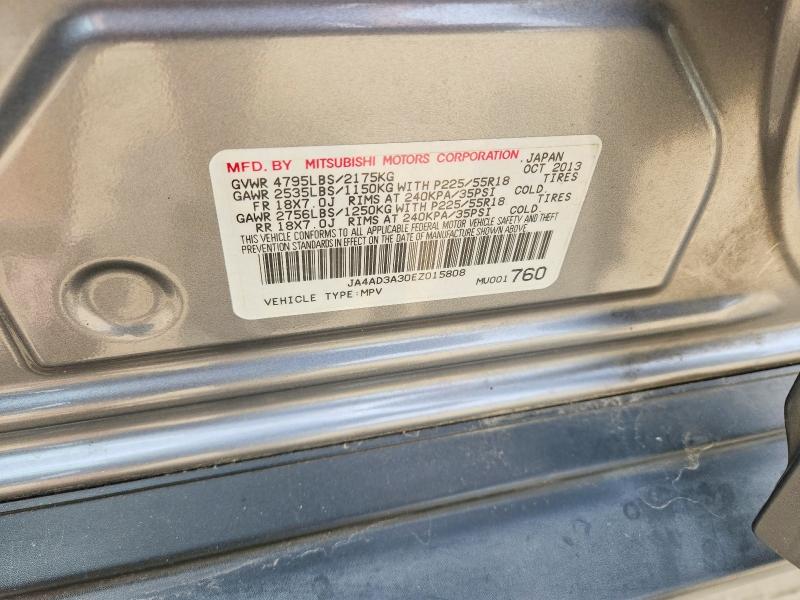 Aukcja sprzedaży 2014 Mitsubishi Outlander, vin: JA4AD3A30EZ015808, numer aukcji: 62138706