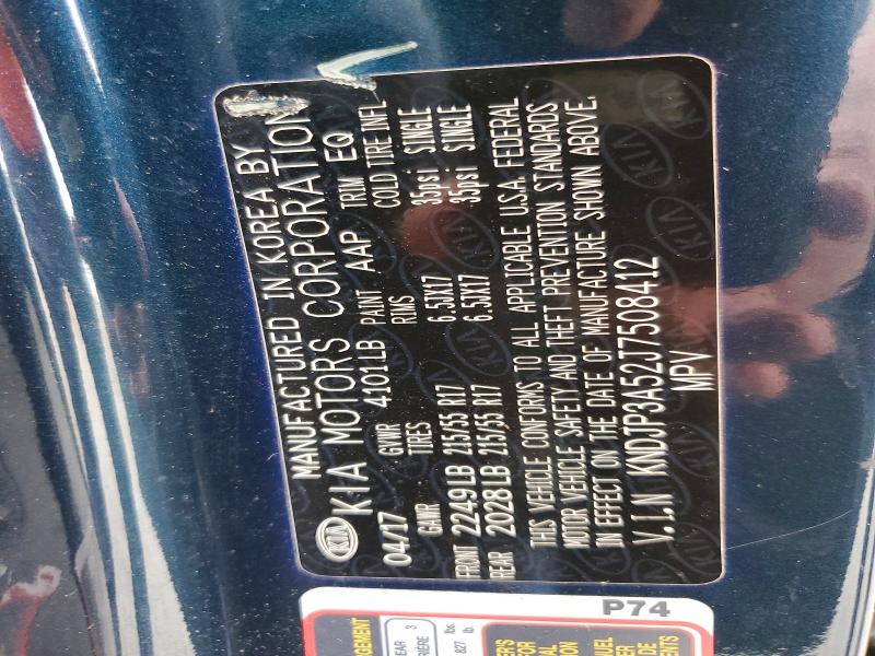 Продажа на аукционе авто 2018 Kia Soul, vin: KNDJP3A52J7508412, номер лота: 62910176