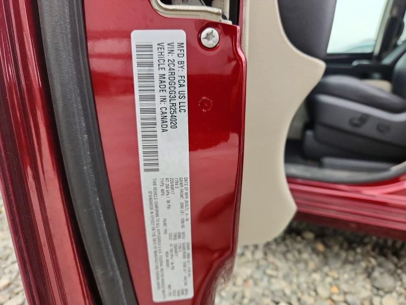 Aukcja sprzedaży 2020 Dodge Grand Caravan, vin: 2C4RDGCG3LR254020, numer aukcji: 60262926