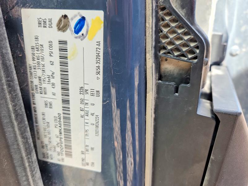 Aukcja sprzedaży 2021 Ford Transit, vin: 1FDDF6P81MKA69400, numer aukcji: 57754356