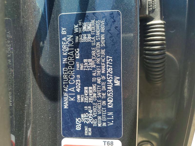 2025 Kia Soul მანქანა იყიდება აუქციონზე, vin: KNDJ53AU4S7267757, აუქციონის ნომერი: 62767576
