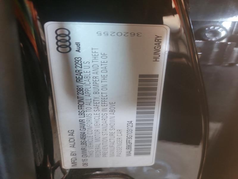 Aukcja sprzedaży 2016 Audi A3, vin: WAUB8GFF3G1031234, numer aukcji: 60960666