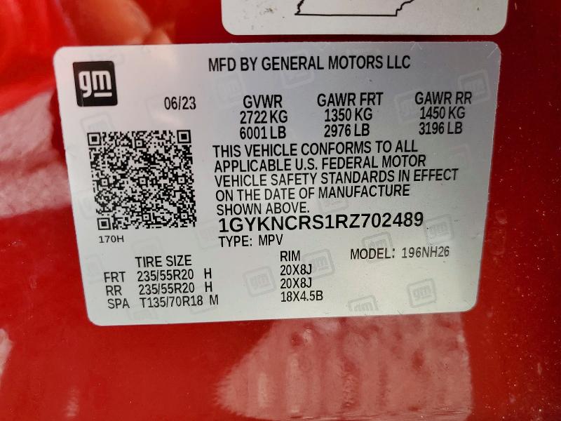 Aukcja sprzedaży 2024 Cadillac Xt5, vin: 1GYKNCRS1RZ702489, numer aukcji: 60360806
