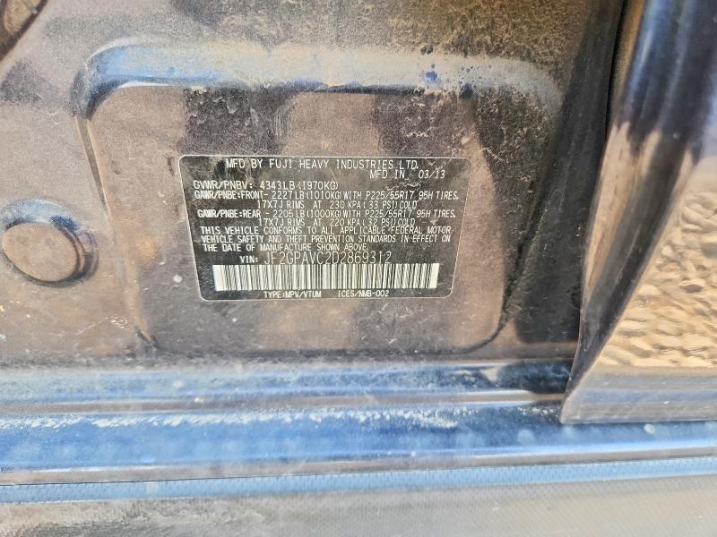 61106796 :رقم المزاد ، JF2GPAVC2D2869312 vin ، 2013 Subaru Xv Crosstrek مزاد بيع