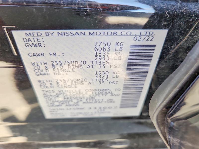 Продажа на аукционе авто 2022 Infiniti Qx60, vin: 5N1DL1FS9NC333662, номер лота: 62590566