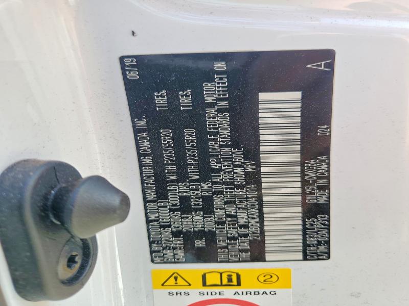 59708816 :رقم المزاد ، 2T2BGMCAXKC041014 vin ، 2019 Lexus Rx 450h مزاد بيع
