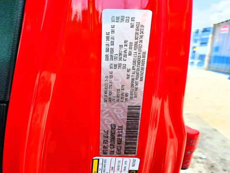 60006626 :رقم المزاد ، 1C4PJXKN8RW274537 vin ، 2024 Jeep Wrangler مزاد بيع