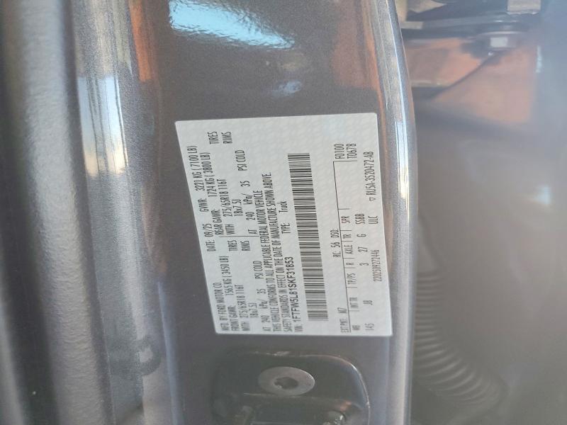 Aukcja sprzedaży 2025 Ford F150, vin: 1FTFW5L81SKF31853, numer aukcji: 60687466