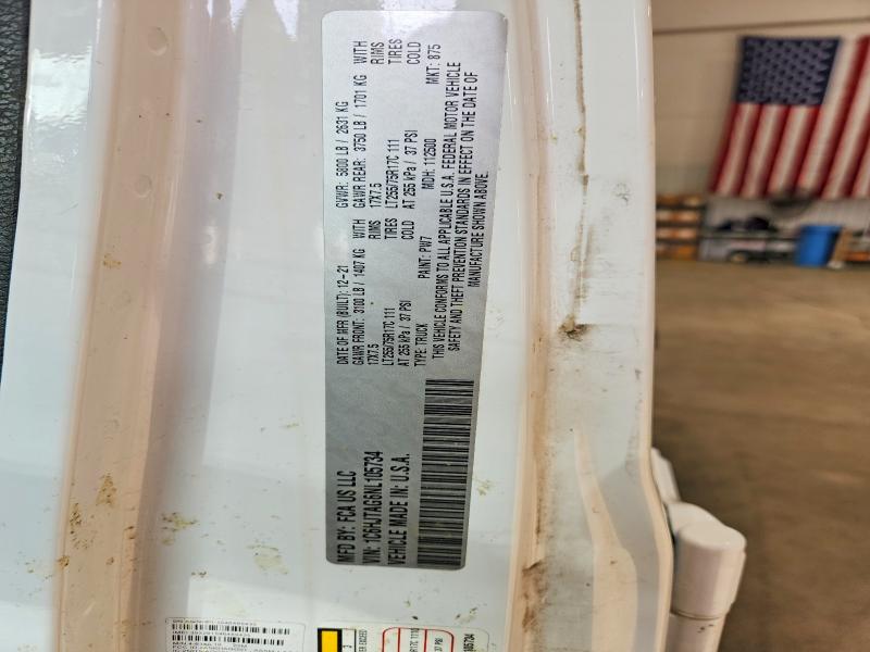 2022 Jeep Gladiator მანქანა იყიდება აუქციონზე, vin: 1C6HJTAG6NL105734, აუქციონის ნომერი: 60866926