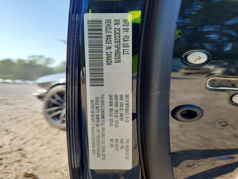 61292936 :رقم المزاد ، 2C3CDZBT6PH602876 vin ، 2023 Dodge Challenger مزاد بيع