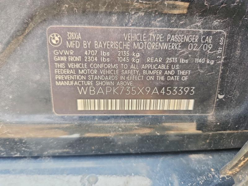 Продаж на аукціоні авто 2009 Bmw 328, vin: WBAPK735X9A453393, номер лоту: 61207826