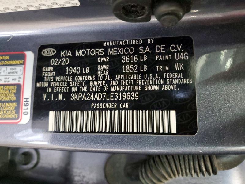 Продажа на аукционе авто 2020 Kia Rio, vin: 3KPA24AD7LE319639, номер лота: 60070816