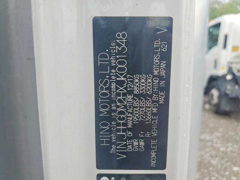 Aukcja sprzedaży 2018 Hino 195, vin: JHHGDM2HXJK001348, numer aukcji: 61997406