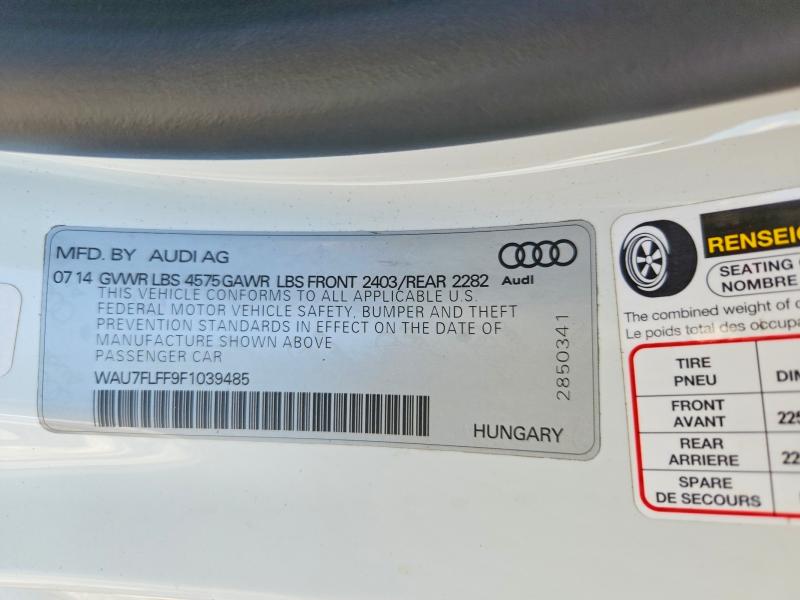 Продаж на аукціоні авто 2015 Audi A3, vin: WAU7FLFF9F1039485, номер лоту: 59744156