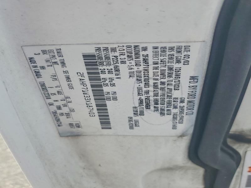 62299316 :رقم المزاد ، 2FAHP71W33X187403 vin ، 2003 Ford Crown Victoria مزاد بيع