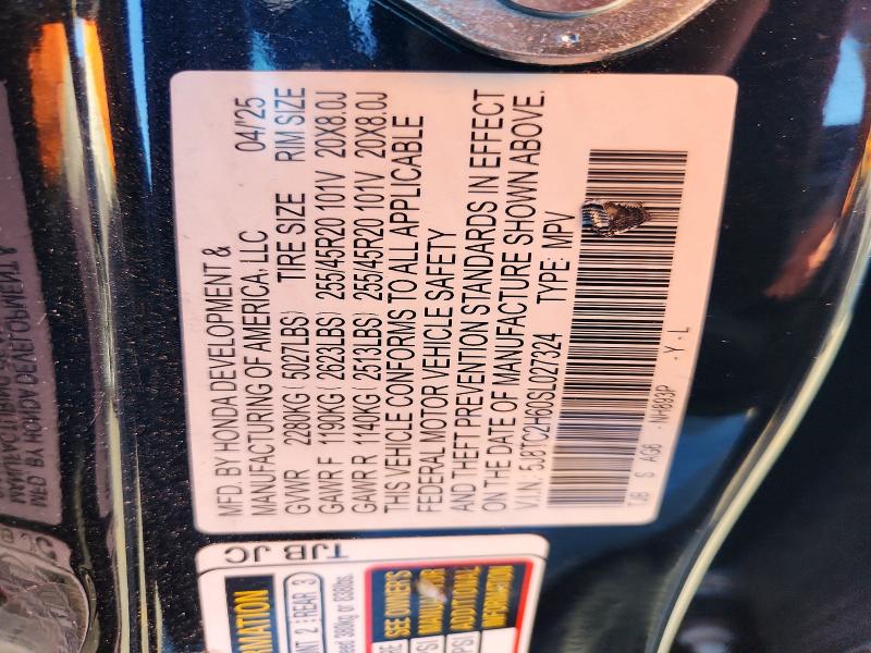 Продаж на аукціоні авто 2025 Acura Rdx, vin: 5J8TC2H60SL027324, номер лоту: 62499416