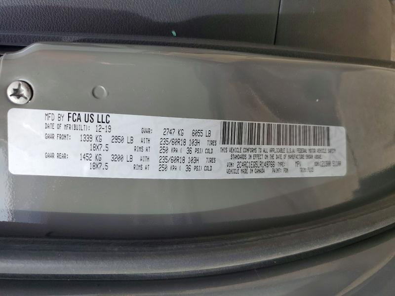 Aukcja sprzedaży 2020 Chrysler Pacifica, vin: 2C4RC1EG5LR149766, numer aukcji: 62342286