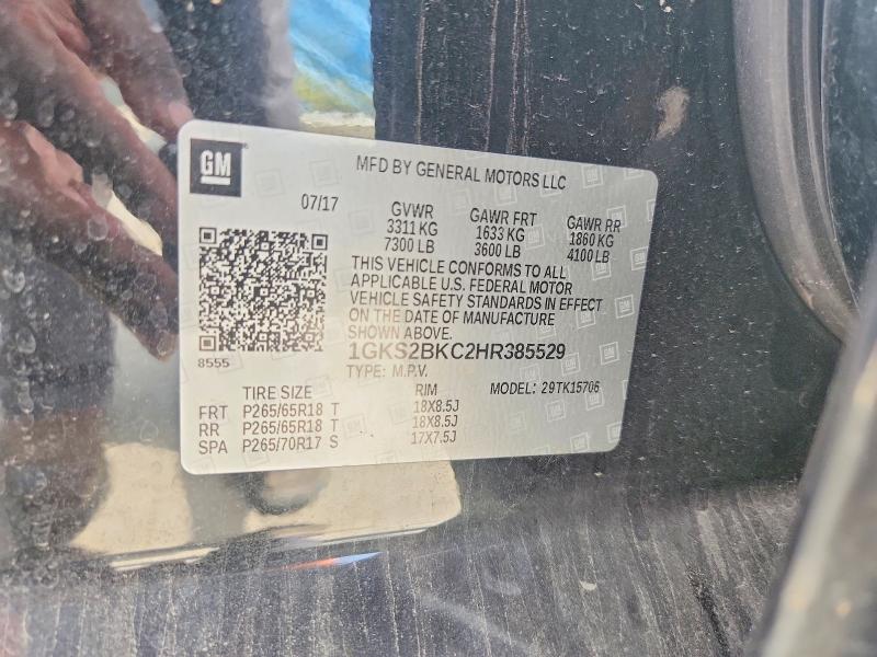 Продаж на аукціоні авто 2017 Gmc Yukon, vin: 1GKS2BKC2HR385529, номер лоту: 60034256