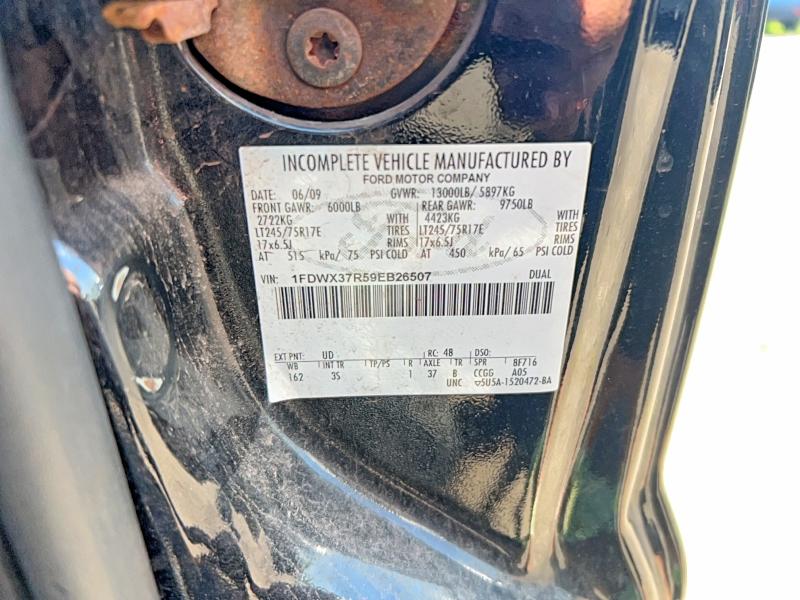 2009 Ford F350 მანქანა იყიდება აუქციონზე, vin: 1FDWX37R59EB26507, აუქციონის ნომერი: 62002016