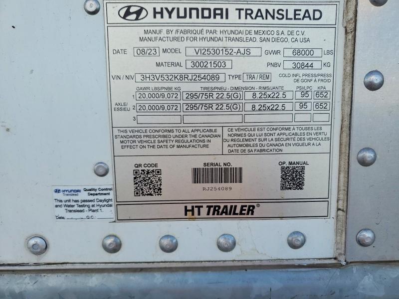 Продажа на аукционе авто 2024 Hyundai Translead Inc Dry Van, vin: 3H3V532K8RJ254089, номер лота: 60593806