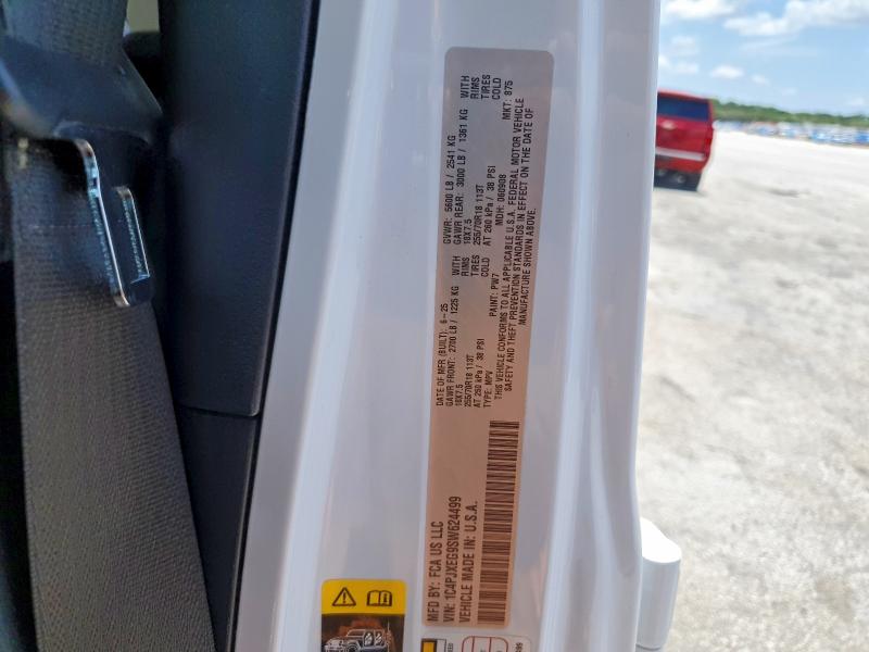 60895646 :رقم المزاد ، 1C4PJXEG9SW624499 vin ، 2025 Jeep Wrangler مزاد بيع