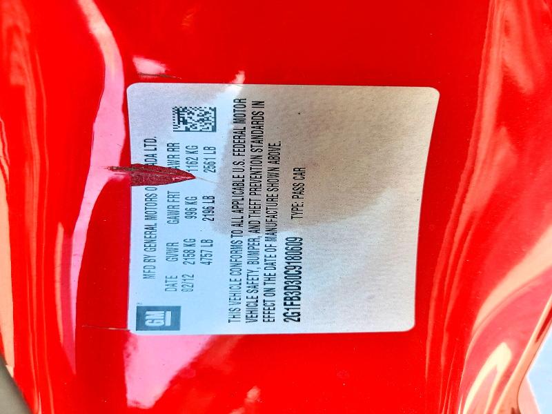 Aukcja sprzedaży 2012 Chevrolet Camaro, vin: 2G1FB3D30C9180609, numer aukcji: 60031776