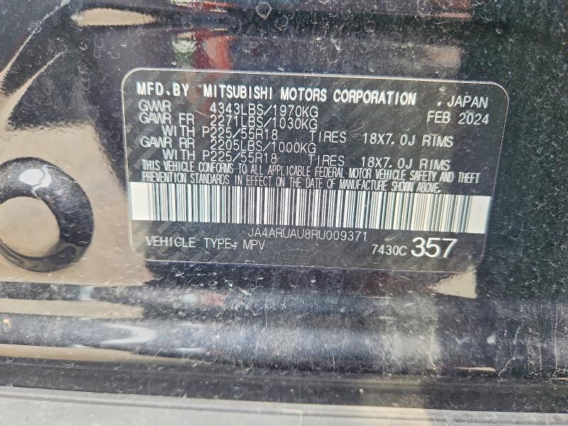 Aukcja sprzedaży 2024 Mitsubishi Outlander Sport, vin: JA4ARUAU8RU009371, numer aukcji: 62821596