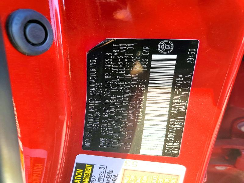 2025 Toyota Camry მანქანა იყიდება აუქციონზე, vin: 4T1DAACK7SU124615, აუქციონის ნომერი: 60998186