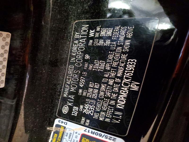 Aukcja sprzedaży 2019 Kia Sportage, vin: KNDPM3AC7K7619833, numer aukcji: 61565326