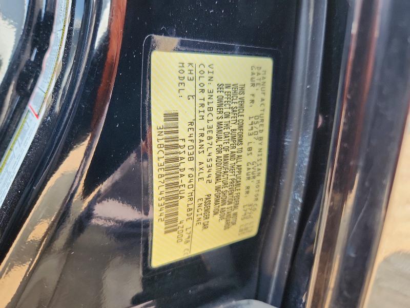 2007 Nissan Versa მანქანა იყიდება აუქციონზე, vin: 3N1BC13E87L453442, აუქციონის ნომერი: 60699296