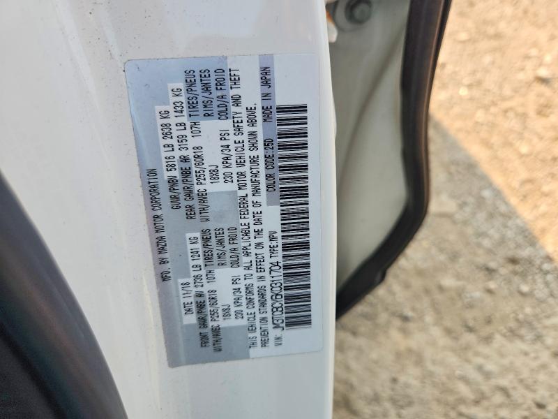 Aukcja sprzedaży 2019 Mazda Cx-9, vin: JM3TCBCY6K0311704, numer aukcji: 62812276