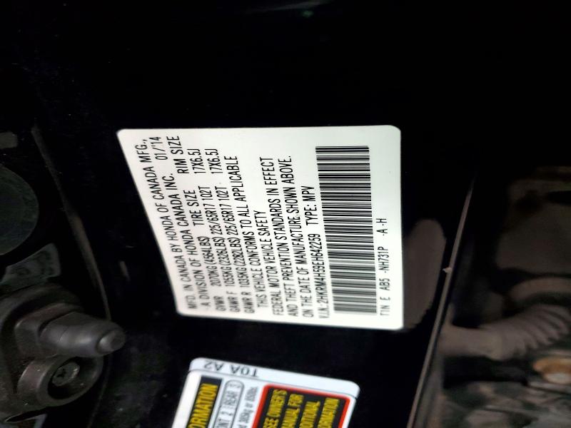 Aukcja sprzedaży 2014 Honda Cr-v, vin: 2HKRM4H59EH642259, numer aukcji: 60985196