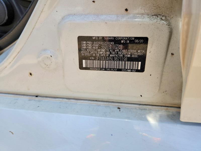 59918456 :رقم المزاد ، JF1VA1A65L9823198 vin ، 2020 Subaru Wrx مزاد بيع