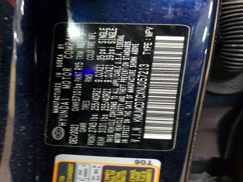 60976976 :رقم المزاد ، KMUMCDTCXNU057213 vin ، 2022 Genesis Gv70 مزاد بيع