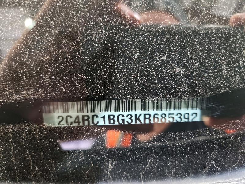 Продажа на аукционе авто 2019 Chrysler Pacifica, vin: 2C4RC1BG3KR685392, номер лота: 63036106