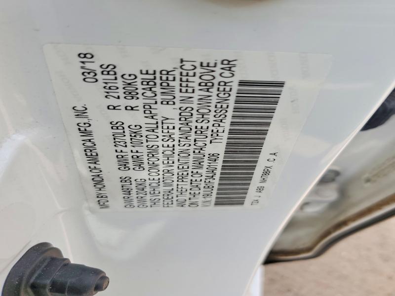 Продажа на аукционе авто 2018 Acura Tlx, vin: 19UUB1F34JA011406, номер лота: 62945866