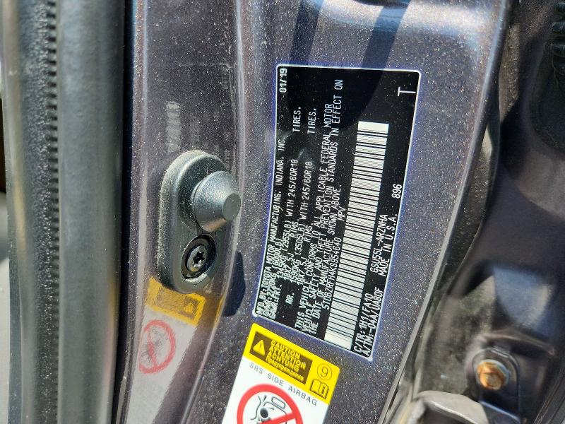 2019 Toyota Highlander მანქანა იყიდება აუქციონზე, vin: 5TDBZRFH4KS954640, აუქციონის ნომერი: 62044886