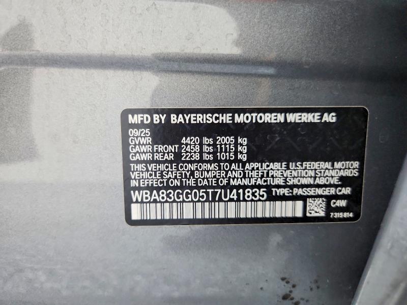 Продажа на аукционе авто 2026 Bmw 228, vin: WBA83GG05T7U41835, номер лота: 61497736