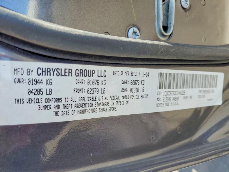 59650706 :رقم المزاد ، 1C3CDFEB3ED745229 vin ، 2014 Dodge Dart مزاد بيع
