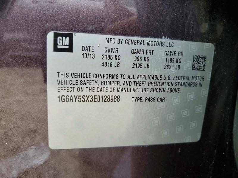Продажа на аукционе авто 2014 Cadillac Cts, vin: 1G6AY5SX3E0128988, номер лота: 61915846